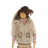 Image 3 : Ca. 1900-1930's Eskimo Sealskin Wooden Doll
