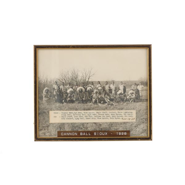 Sioux Members At Standing Rock Original Photo 1928