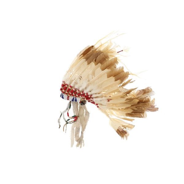 Sioux Feathered Beaded Headdress
