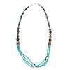 Image 1 : Navajo T & R Singer 3-Strand Multistone Necklace