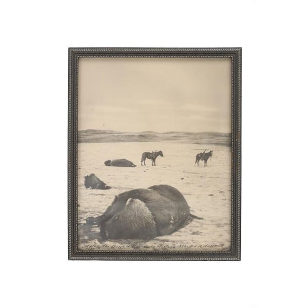 L.A Huffman "After The Buffalo Run" 1879 Collotype