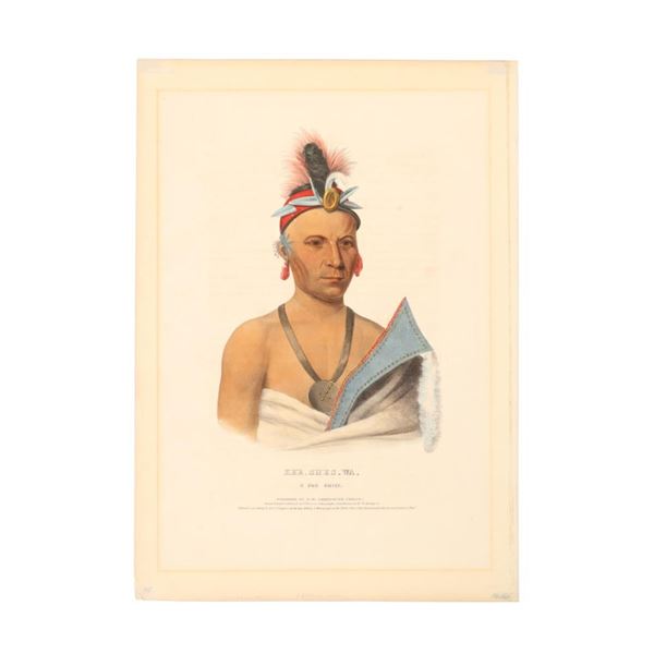 McKenney & Hall Kee-Shes-Wa, A Fox Chief, Litho