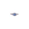 Image 2 : 0.88ct Montana Yogo Sapphire Diamond 14k Gold Ring