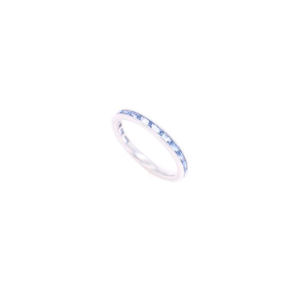 Montana Channel Yogo Sapphire Platinum Ring