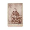 Image 1 : DF Barry (1854-1934) Miss Walking Elk Cabinet Card