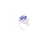 Image 5 : 8.74ct GIA Tanzanite VS2 Diamond & Platinum Ring