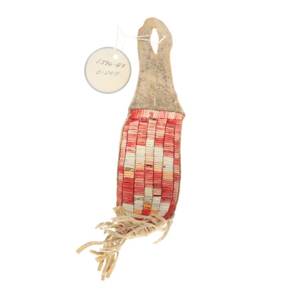 19th C Sioux Quilled Tomahawk Drop ex-C.M. Russell