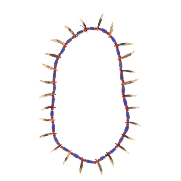 Northern Plains Coyote Teeth Necklace 1880-1900