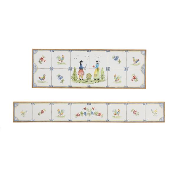 Quimper Faience Wall Art, circa 1980s