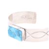 Image 3 : Navajo B. Slim Sterling Silver Turquoise Bracelet