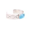 Image 6 : Navajo B. Slim Sterling Silver Turquoise Bracelet