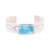 Image 7 : Navajo B. Slim Sterling Silver Turquoise Bracelet
