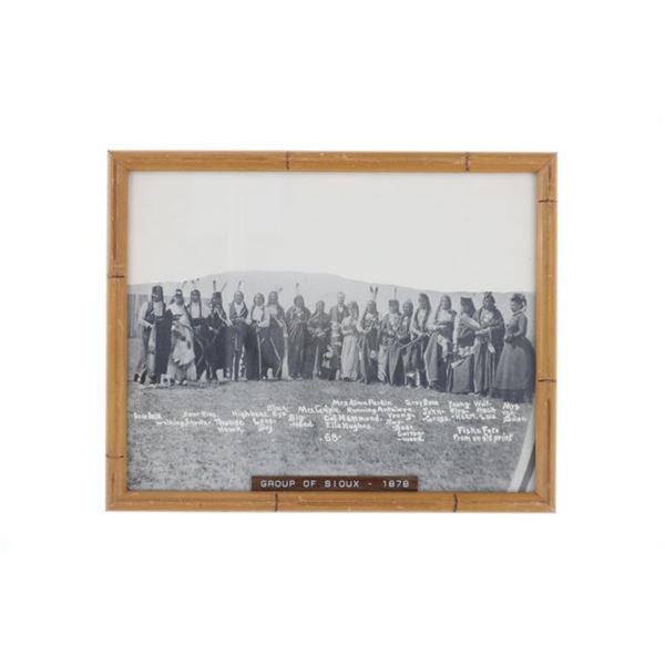 F. B. Fiske (1883-1952) Group Of Sioux Photo 1878