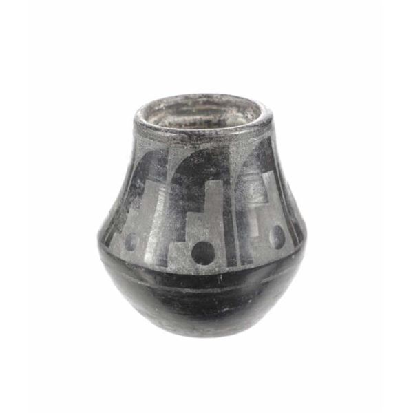 Santa Clara Pueblo E. Naranjo Black on Black Olla