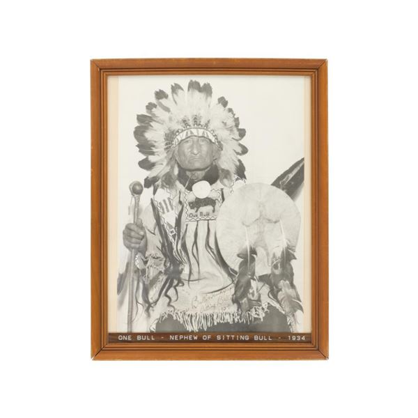 Photograph of "One Bull", Sitting Bull's Nephew