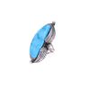 Image 1 : Navajo Sterling Silver Morenci Turquoise Ring