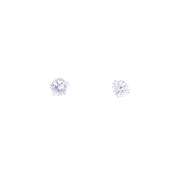 2.02ct Brilliant Diamond & 18k White Gold Earrings