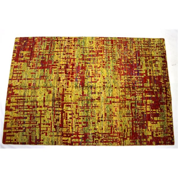 Fine Art Silk Woven Area Rug - Handmade in India