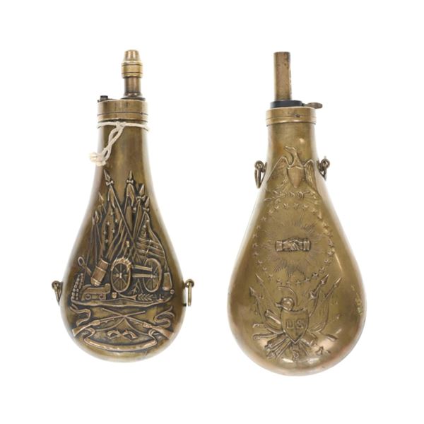 Colt Brass Powder Flask Italian Replicas (2)