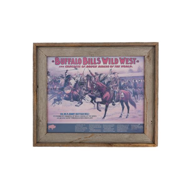 Buffalo Bills Wild West Courier Co. Lithograph Ad.