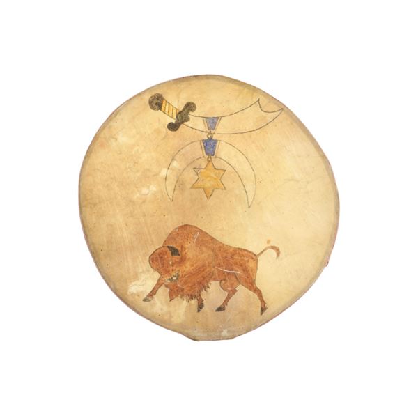 Ca. 1930 Northern Plains Drum ex-C.M. Russell