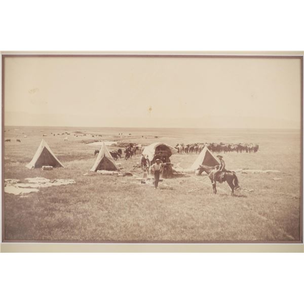 Ca. 1880 New Mexico Cowboys on the Range Ox Ranch
