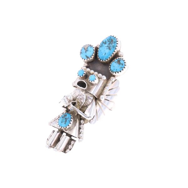 Navajo Doris Smallcanyon Kachina Man Ring