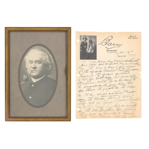 D.F. Barry (1854-1934) General Benteen w/ Letter