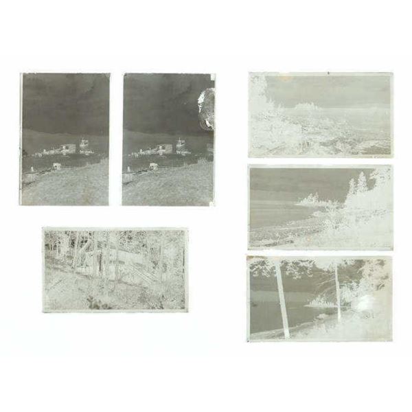 Polson, Montana Glass Negative Slides Early 20th C