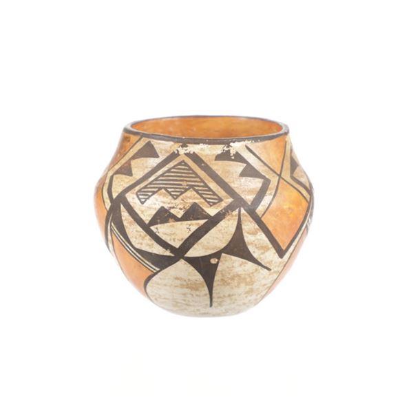 Acoma Pueblo Polycrome Pottery Vessel c. 1930's