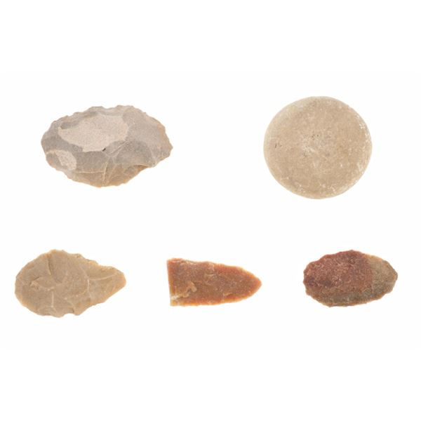 Knapped Projectile Point & Stone Tools Collection