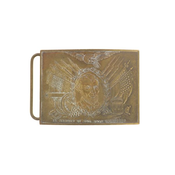 Tiffany & Co Abraham Lincoln Memorial Brass Buckle