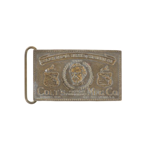 Tiffany & Co Col Samuel Colt Inventor Brass Buckle