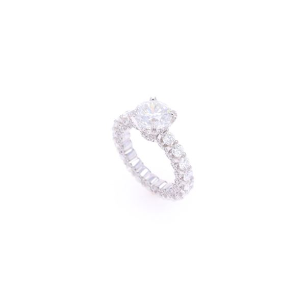 GGA Elegant 18K White Gold & 2.62 CTW Diamond Ring