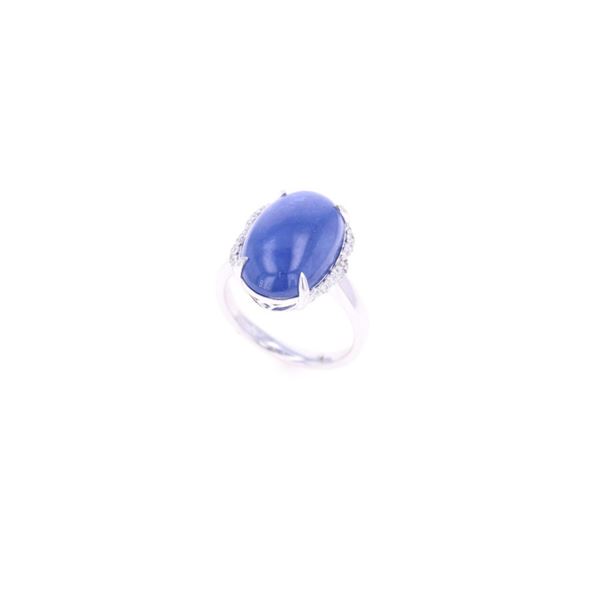 13.67ct Burma Sapphire VS2 Diamond Platinum Ring