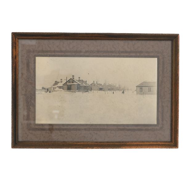 D.F. Barry (1854-1934) Officer's Row At Ft Lincoln