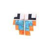 Image 2 : Santo Domingo Pueblo Stepped Inlaid Earrings