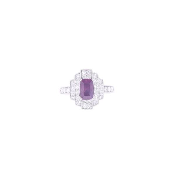 GIA Kashmir Sapphire VS1 Diamond Platinum Ring