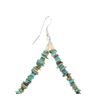 Image 3 : Navajo Cripple Creek Turquoise & Heishi Earrings