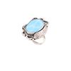 Image 3 : Navajo Sterling Silver Larimar & Turquoise Rings