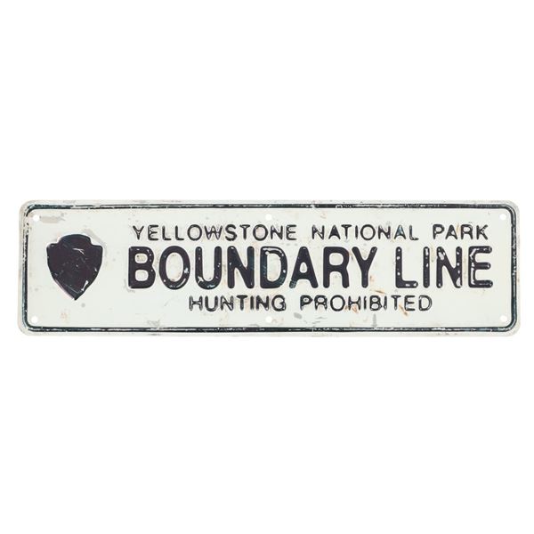 C. 1930- Yellowstone National Park Boundary Sign