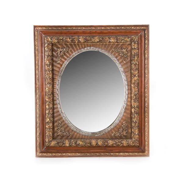 19th Century Gilt Gesso Molded Wall Mirror, 1880s