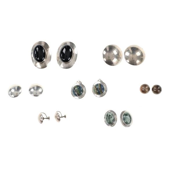 Taxco, U.S.A., & Inca Sterling Silver Earrings