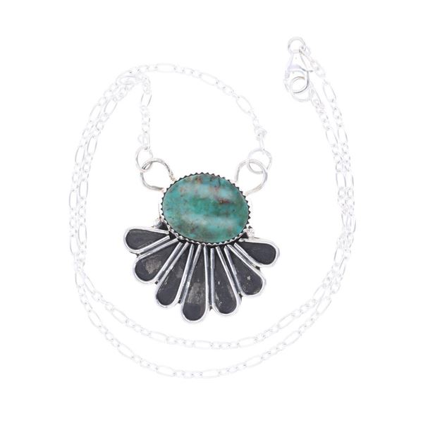 Navajo R. Sam Sterling Silver Cerrillos Necklace