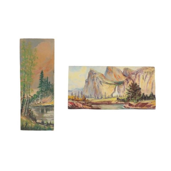 L.P. Lyman Hand Painted Landscapes c. 1924