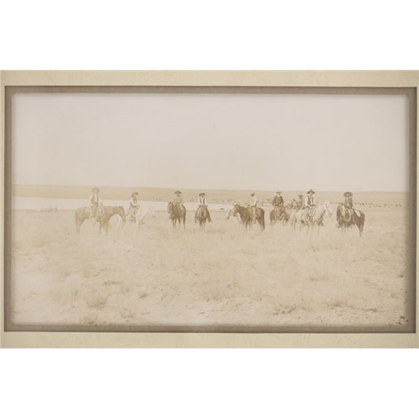 Ca. 1880 E.J. Westervelt Cowboy Landscape Photo