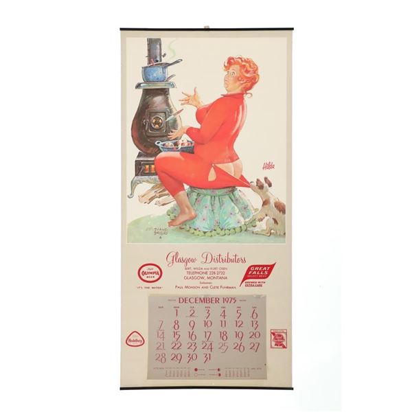 Montana Duane Bryers "Hilda" Advertising Calendar