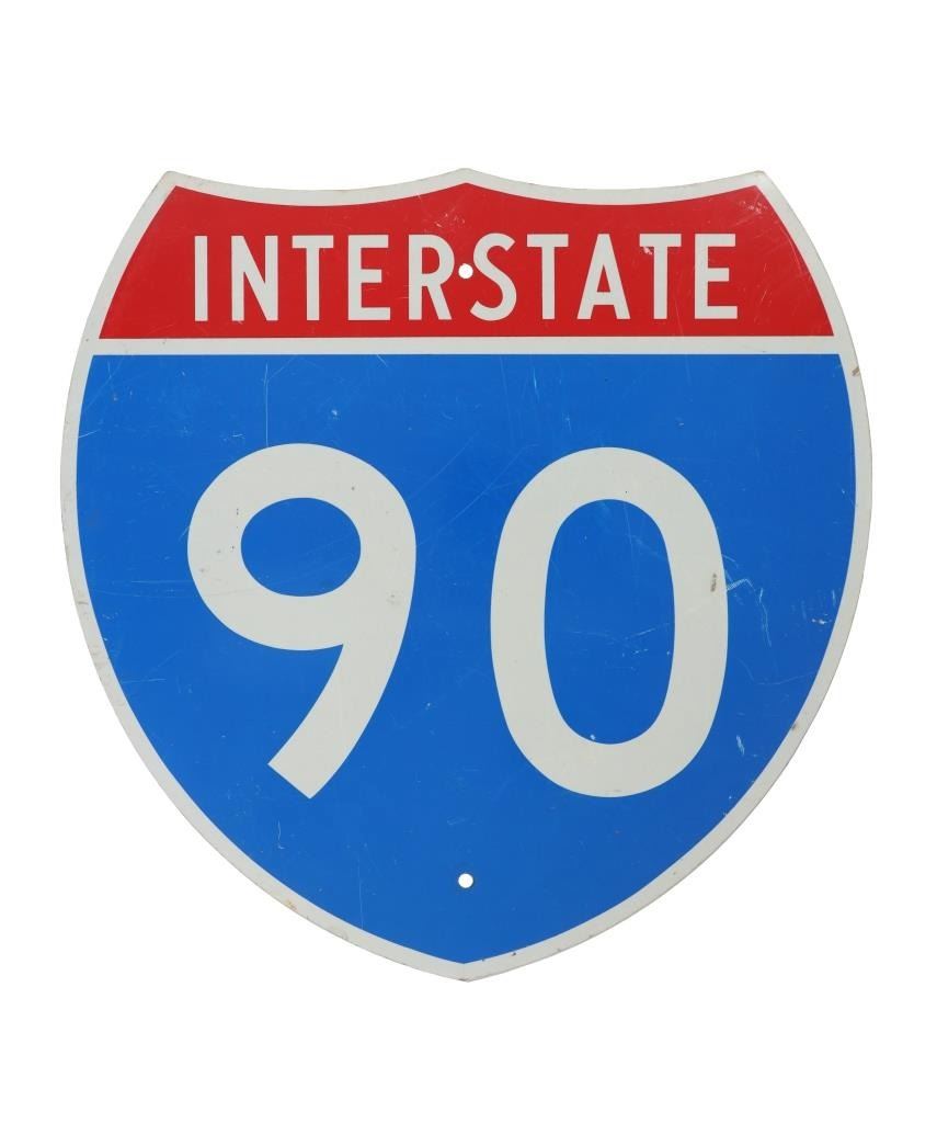 Original Montana Interstate 90 Highway Sign