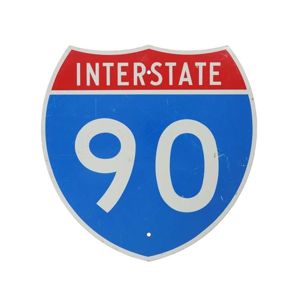 Original Montana Interstate 90 Highway Sign