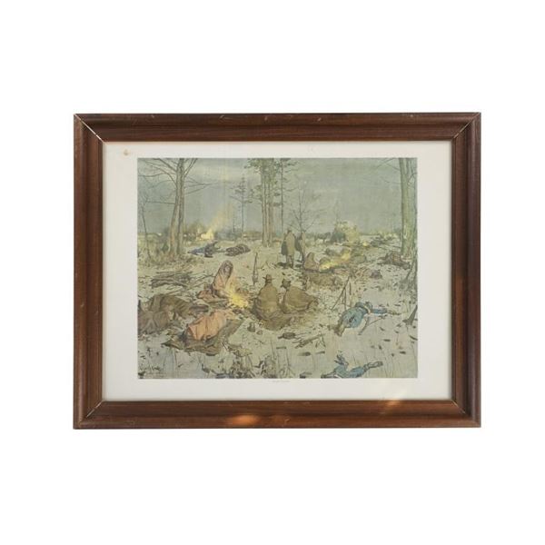 Gilbert Gaul, "Waiting For The Dawn", Lithograph